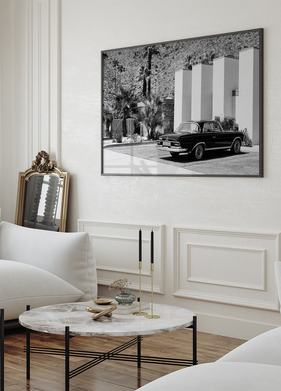 Old Car in Palm Springs Poster - Posterbox.dk
