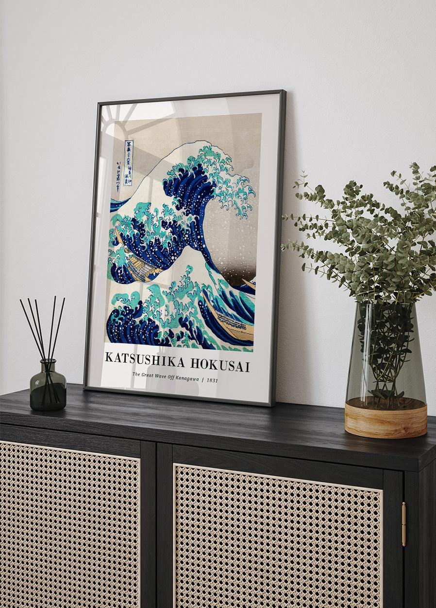 The Great Wave Off Kanagawa by Katsushika Hokusai Poster - Posterbox.no