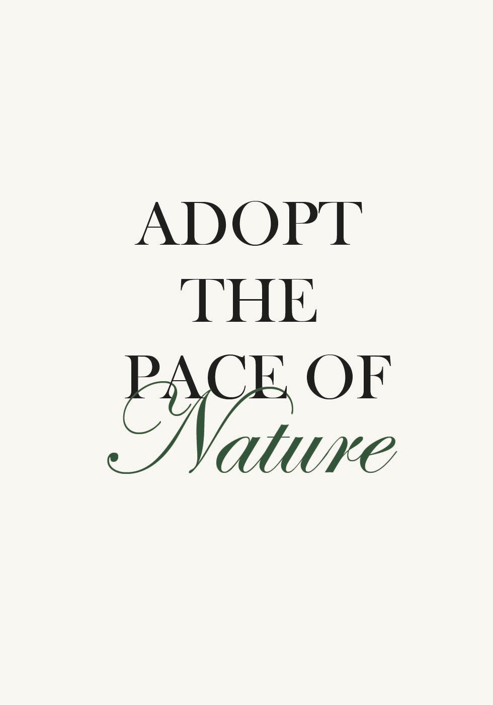 Pace Of Nature Poster - Posterbox.no