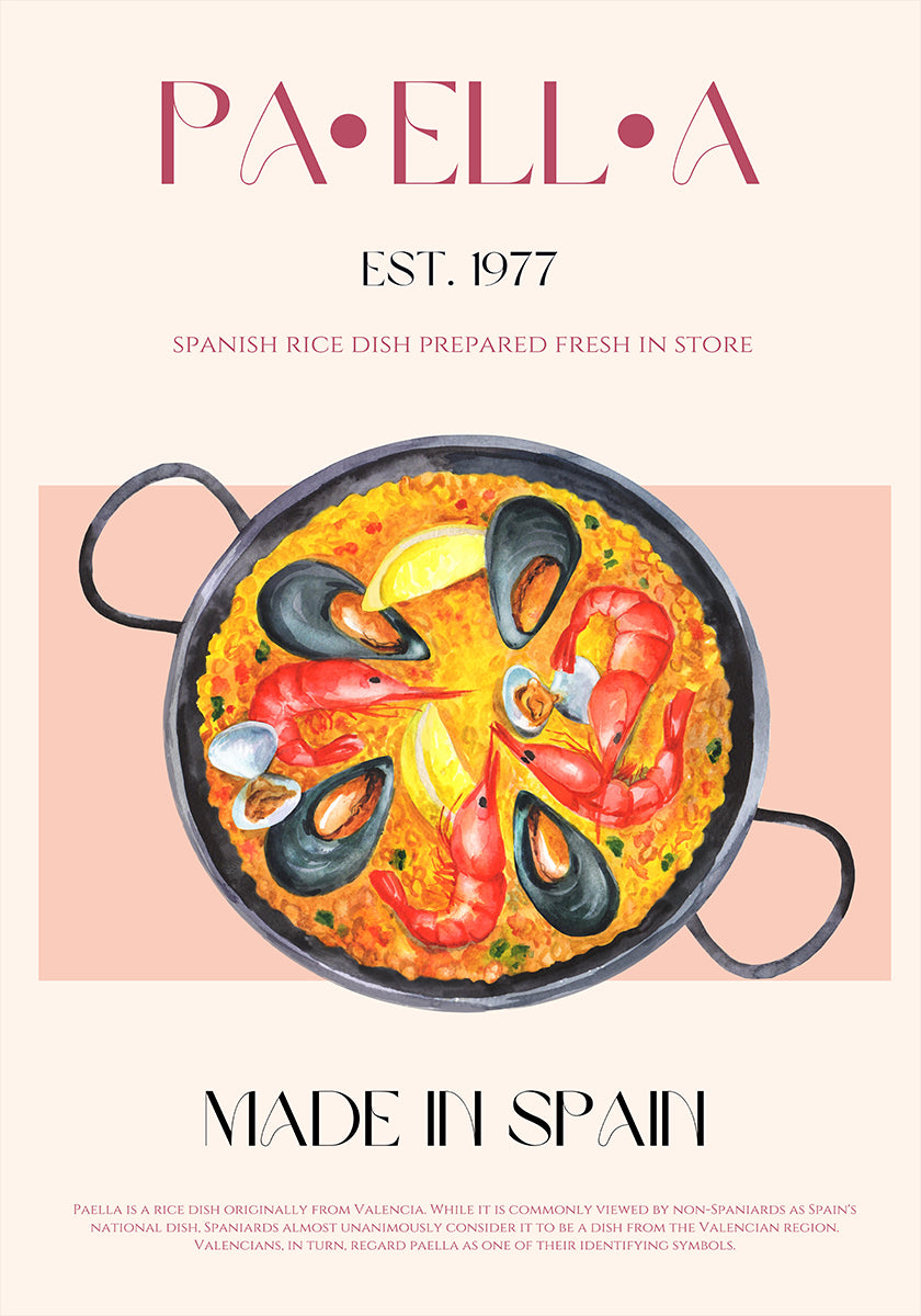 Paella Delight Poster