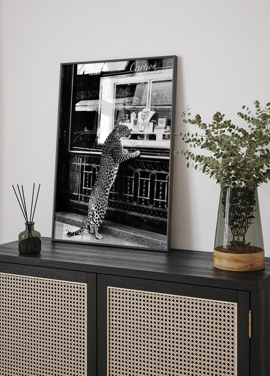 Panther in the Jewelry Shop Poster - Posterbox.dk