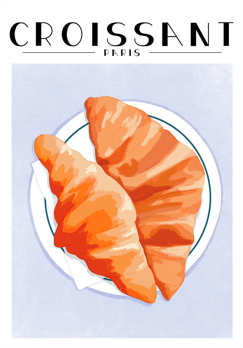 Croissant - Paris Poster