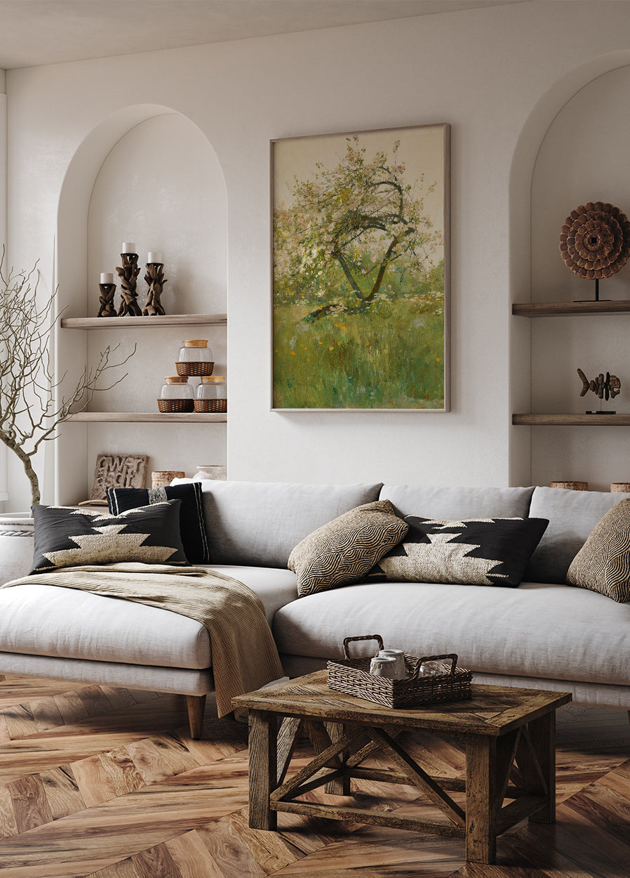 Peach Blossoms Villiers-le-Bel By Childe Hassam Poster - Posterbox.dk