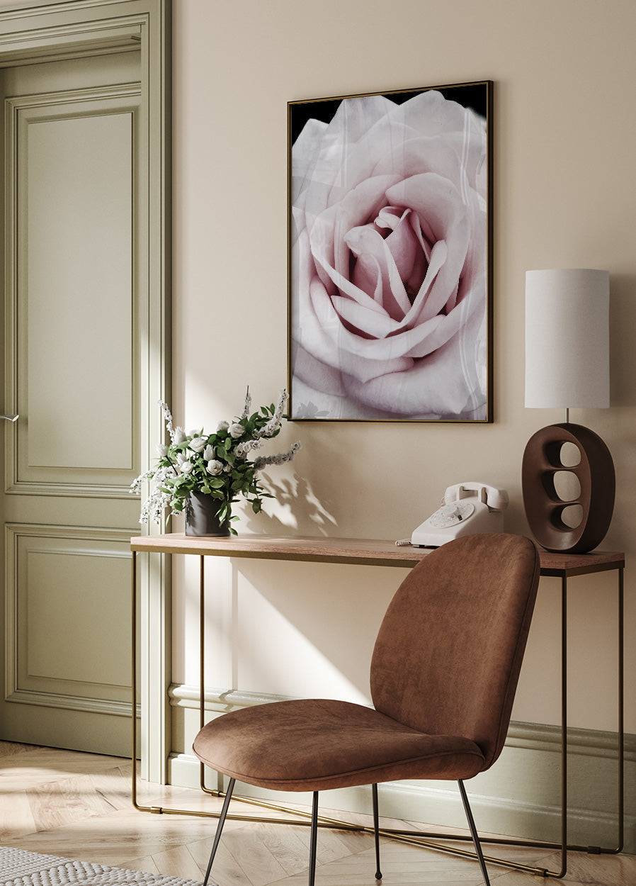 Pink Rose Poster - Posterbox.dk