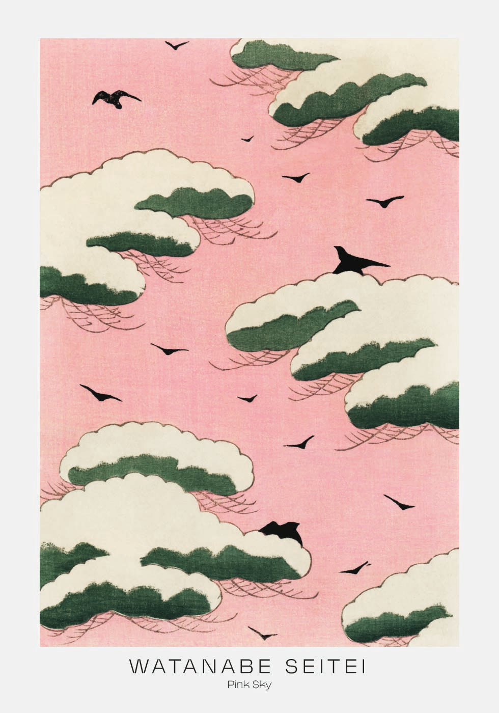 Pink Sky By Watanabe Seitei Poster - Posterbox.dk