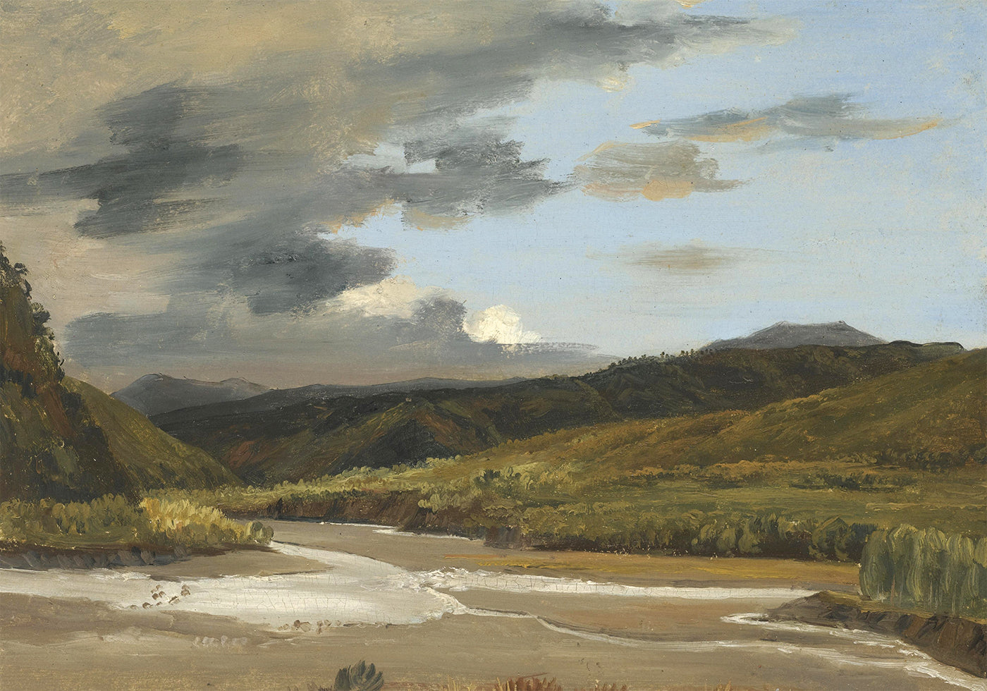 Plein-air Sketch Of A River By Jules Coignet Poster - Posterbox.dk