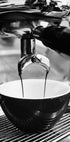 Pouring Espresso Coffee Into a Cup B&W Poster - Posterbox.dk