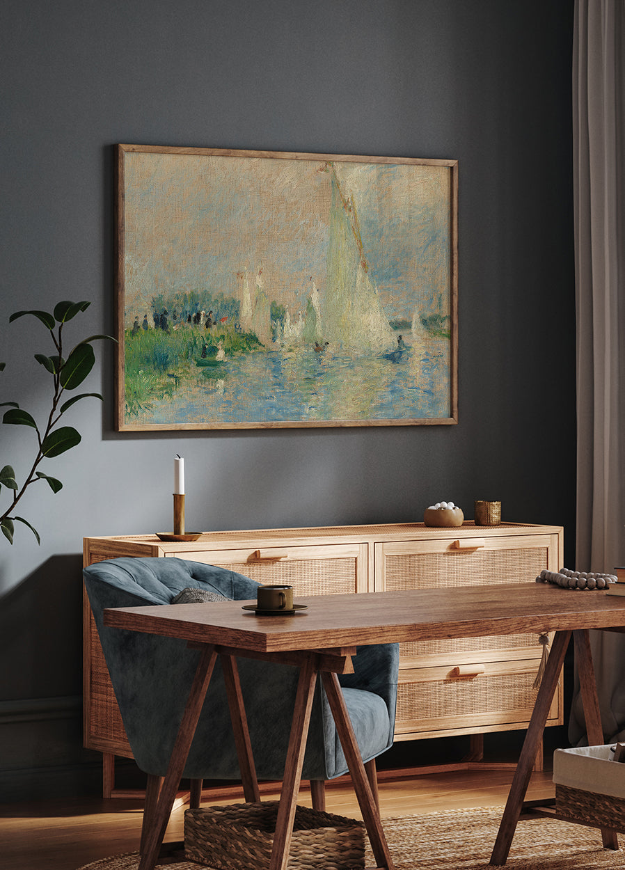 Regatta at Argenteuil By Auguste Renoir Poster - Posterbox.dk