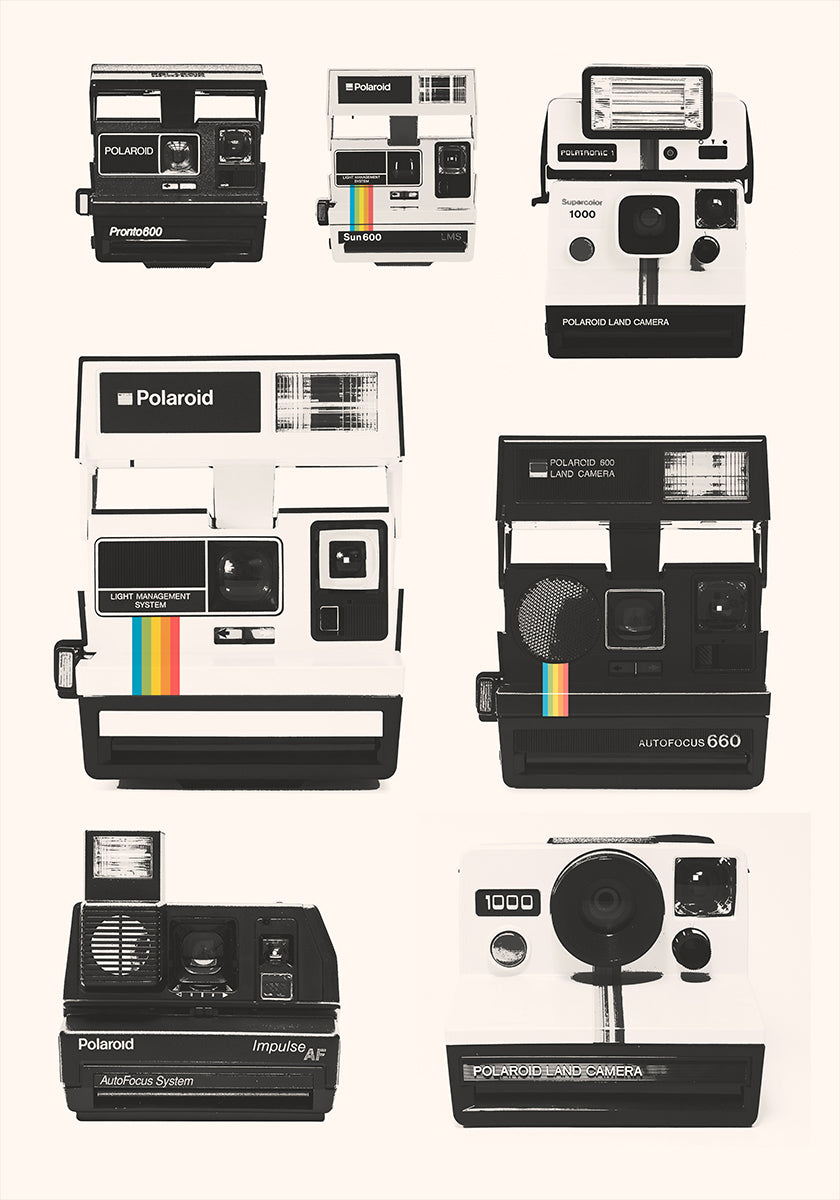 Instant Camera Collection Poster