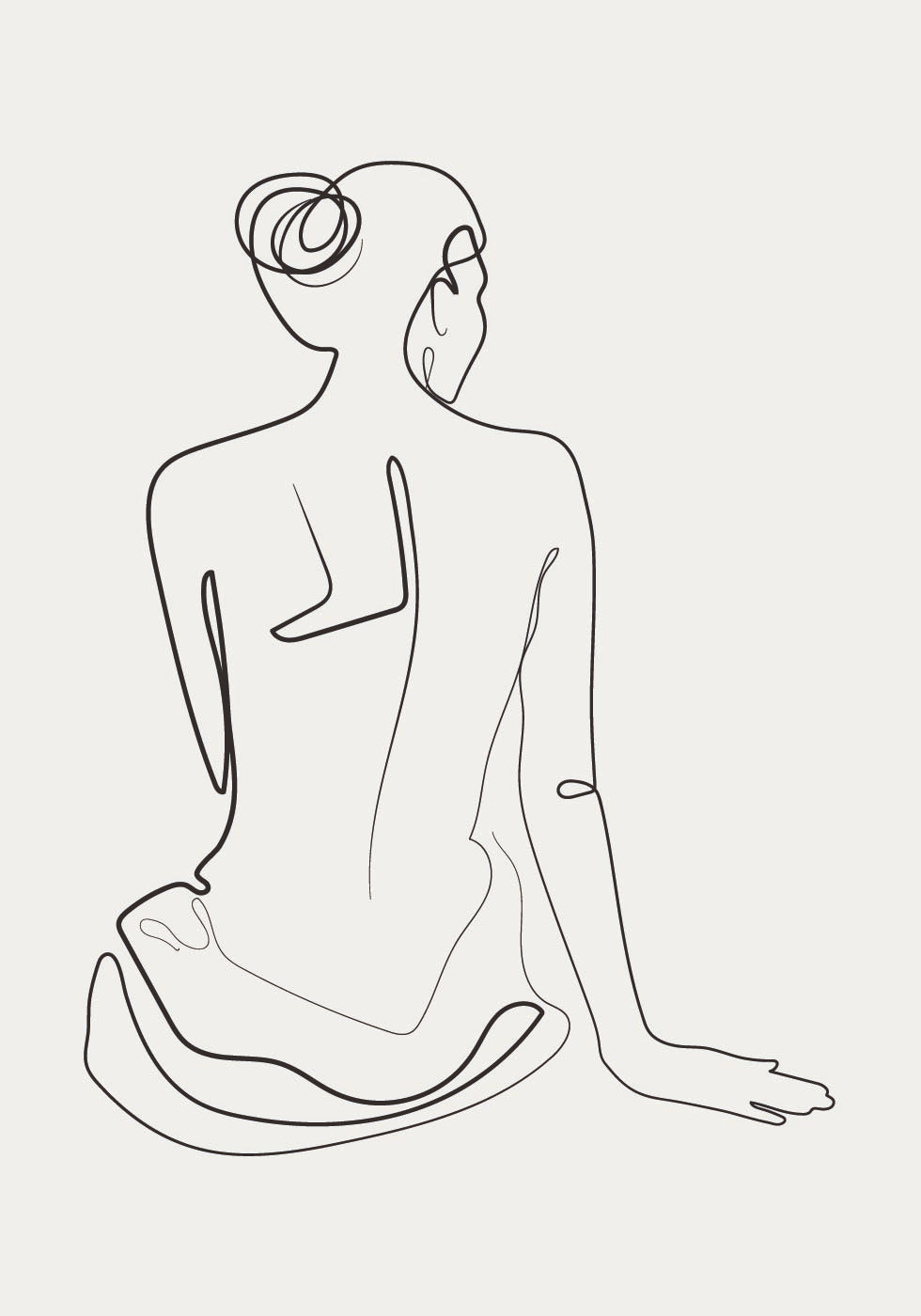 Shapes Line Art No. 1 Poster - Posterbox.dk