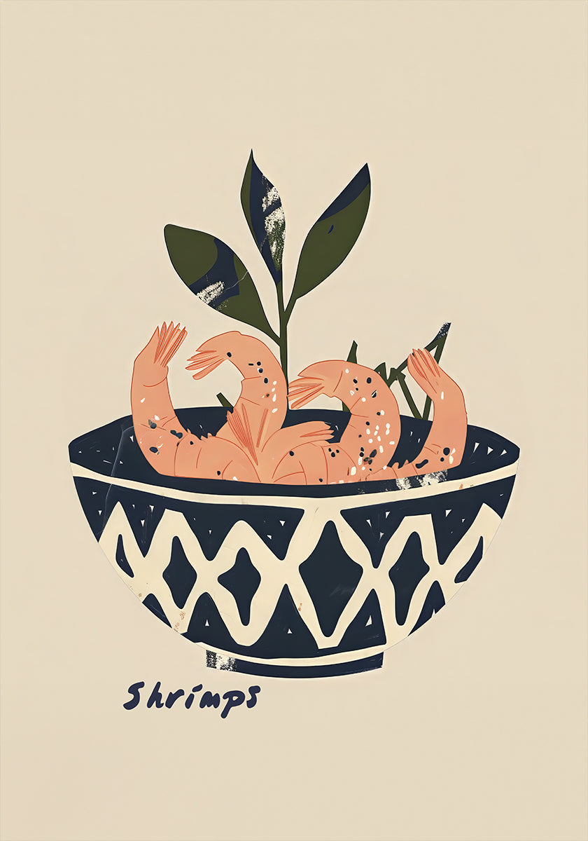 Shrimp Delight Bowl Poster