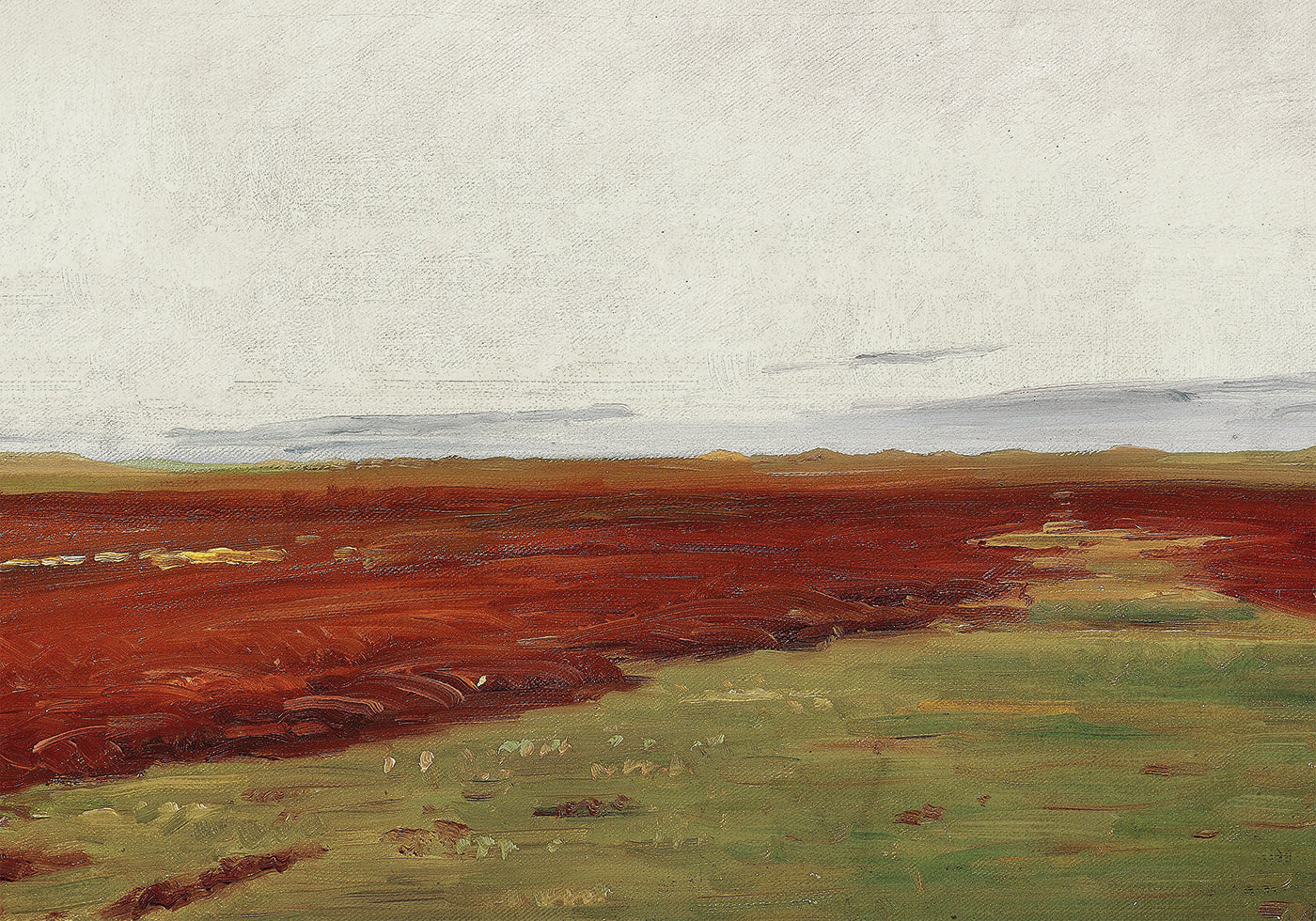 Sunset Over the Bridge Waters at Skagen By Michael Ancher Poster - Posterbox.dk