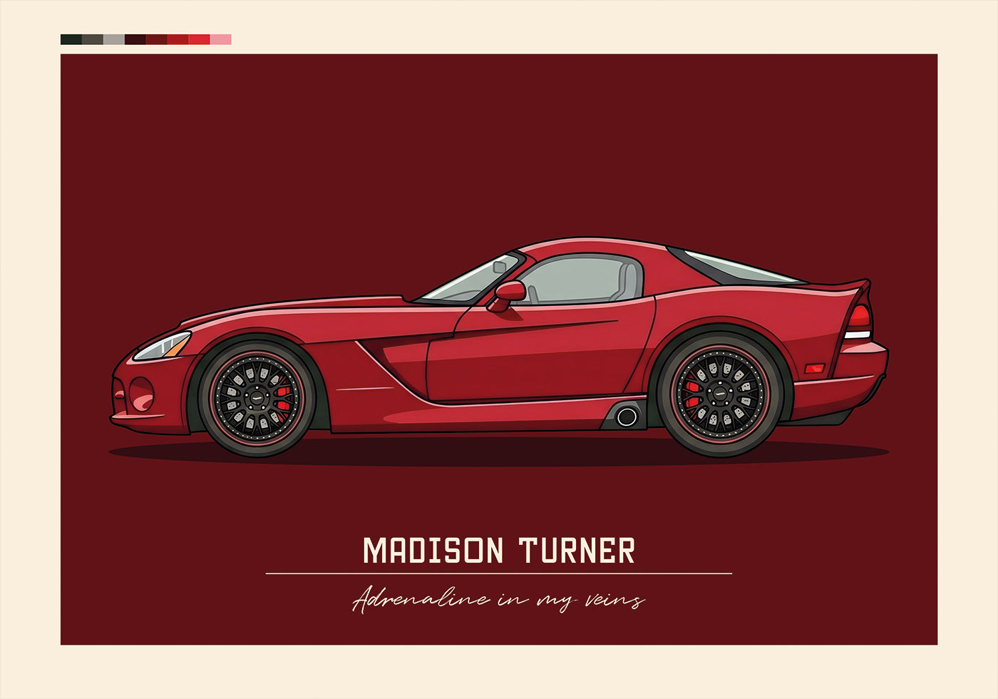 Sport Car Personal 11 Plakat - Posterbox