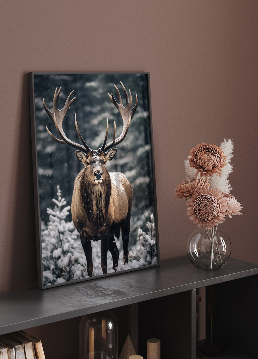 Stag In Forest Poster - Posterbox.dk