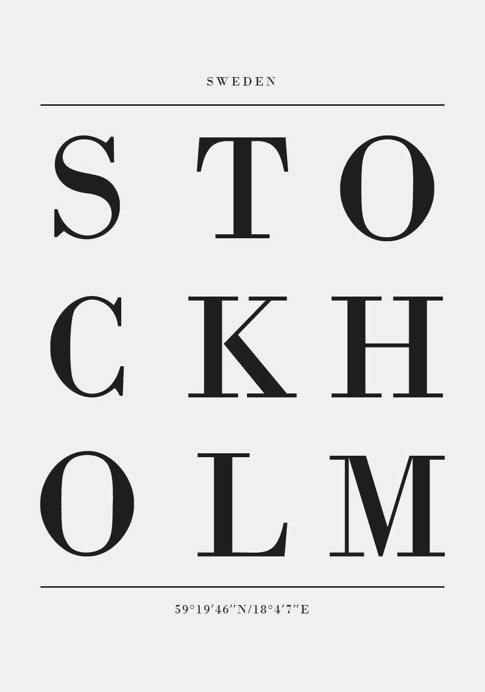 Stockholm No. 2 Poster - Posterbox.no