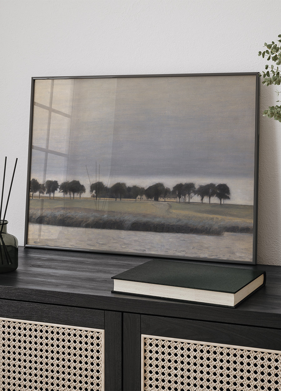 Study for Solregn Gentofte Lake Poster - Posterbox.dk