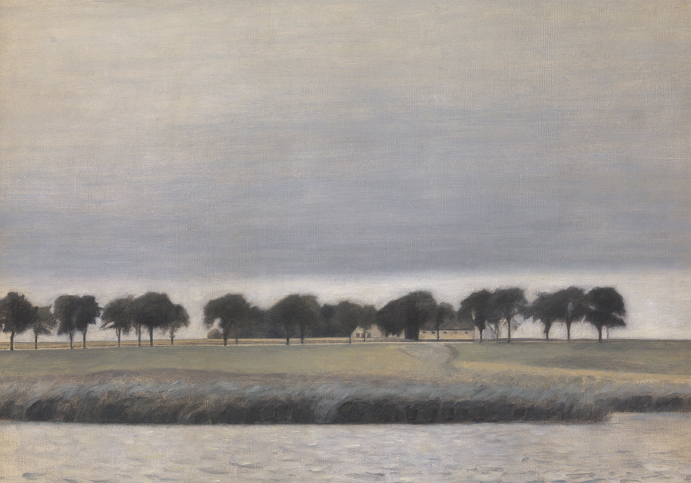 Study for Solregn Gentofte Lake Poster - Posterbox.dk