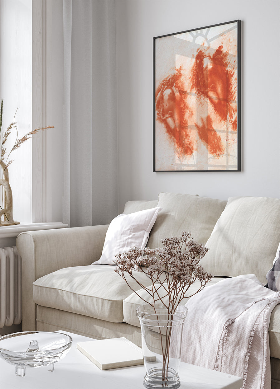 Study in Orange By René Le Bègue Poster - Posterbox.dk