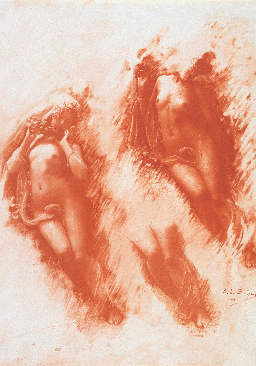 Study in Orange By René Le Bègue Poster - Posterbox.dk