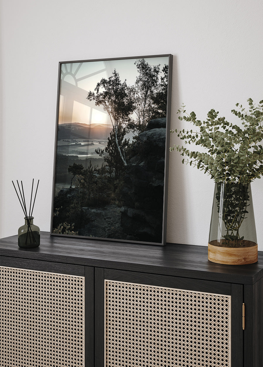 Sunrise In National Park, Switzerland Poster - Posterbox.dk