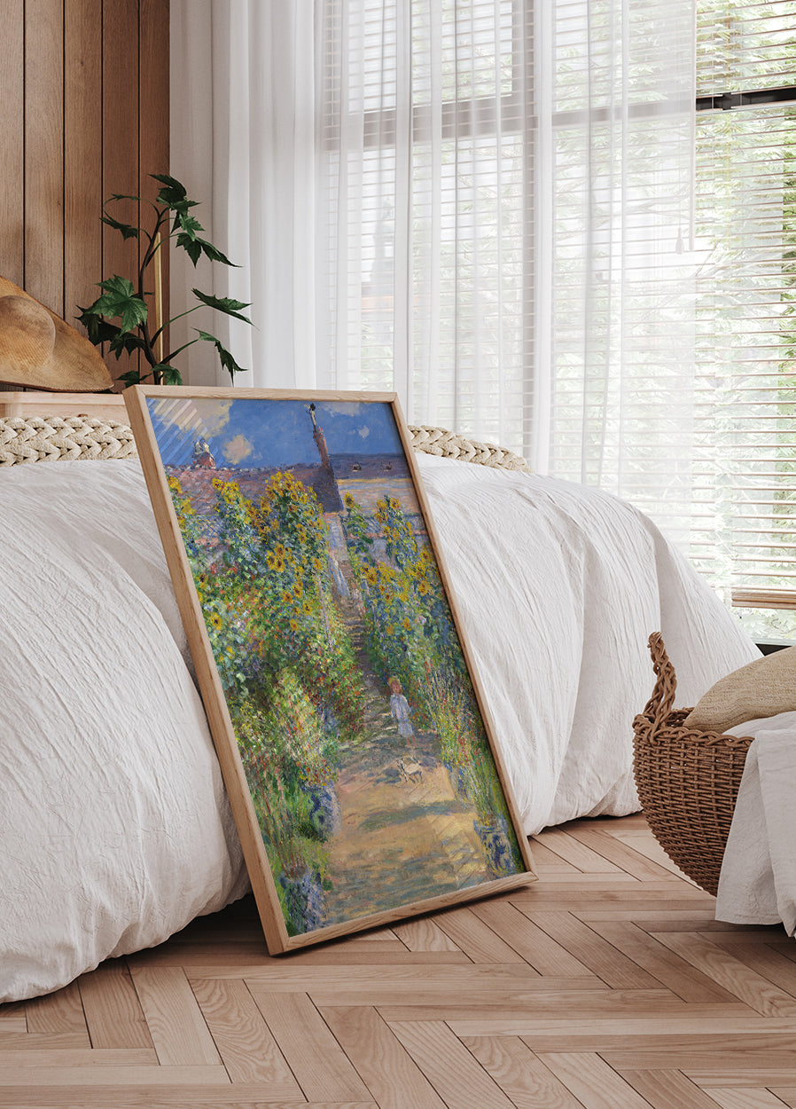 The Artist's Garden at Vétheuil By Claude Poster - Posterbox.dk