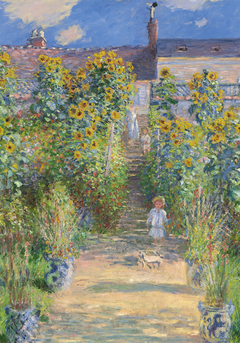 The Artist's Garden at Vétheuil By Claude Poster - Posterbox.dk