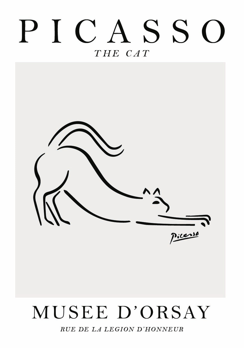 The Cat Picasso Poster - Posterbox.dk