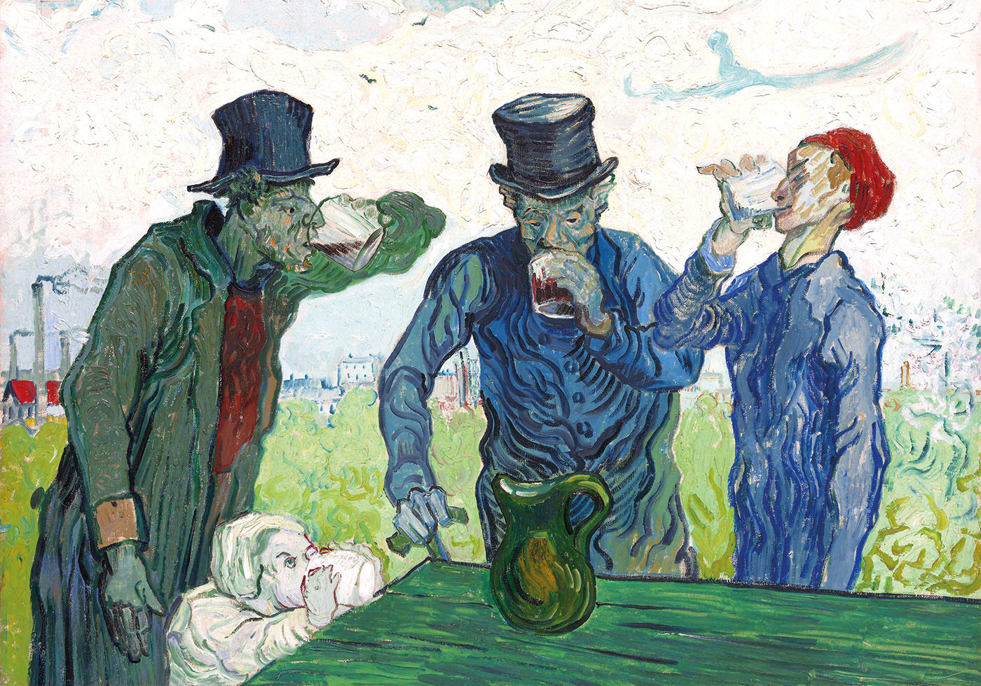 The Drinkers By Vincent van Gogh Poster - Posterbox.dk