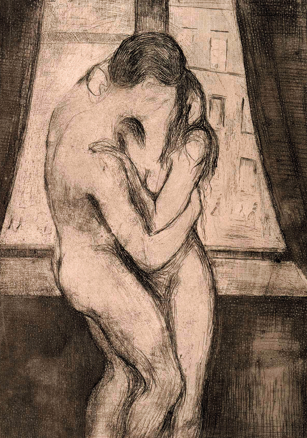 The Kiss By Edvard Munch Poster - Posterbox.dk