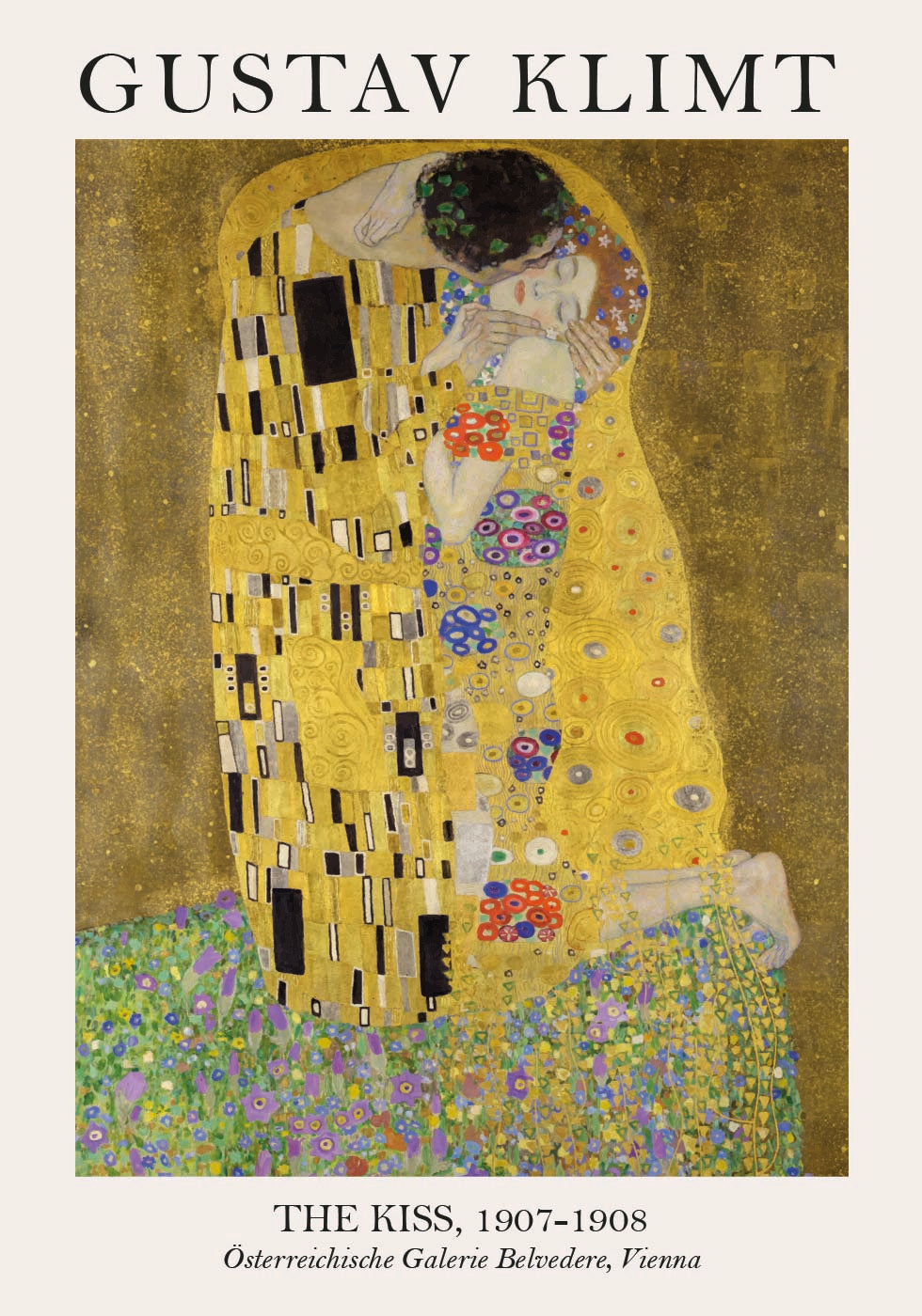 The Kiss By Gustav Klimt Poster - Posterbox.dk