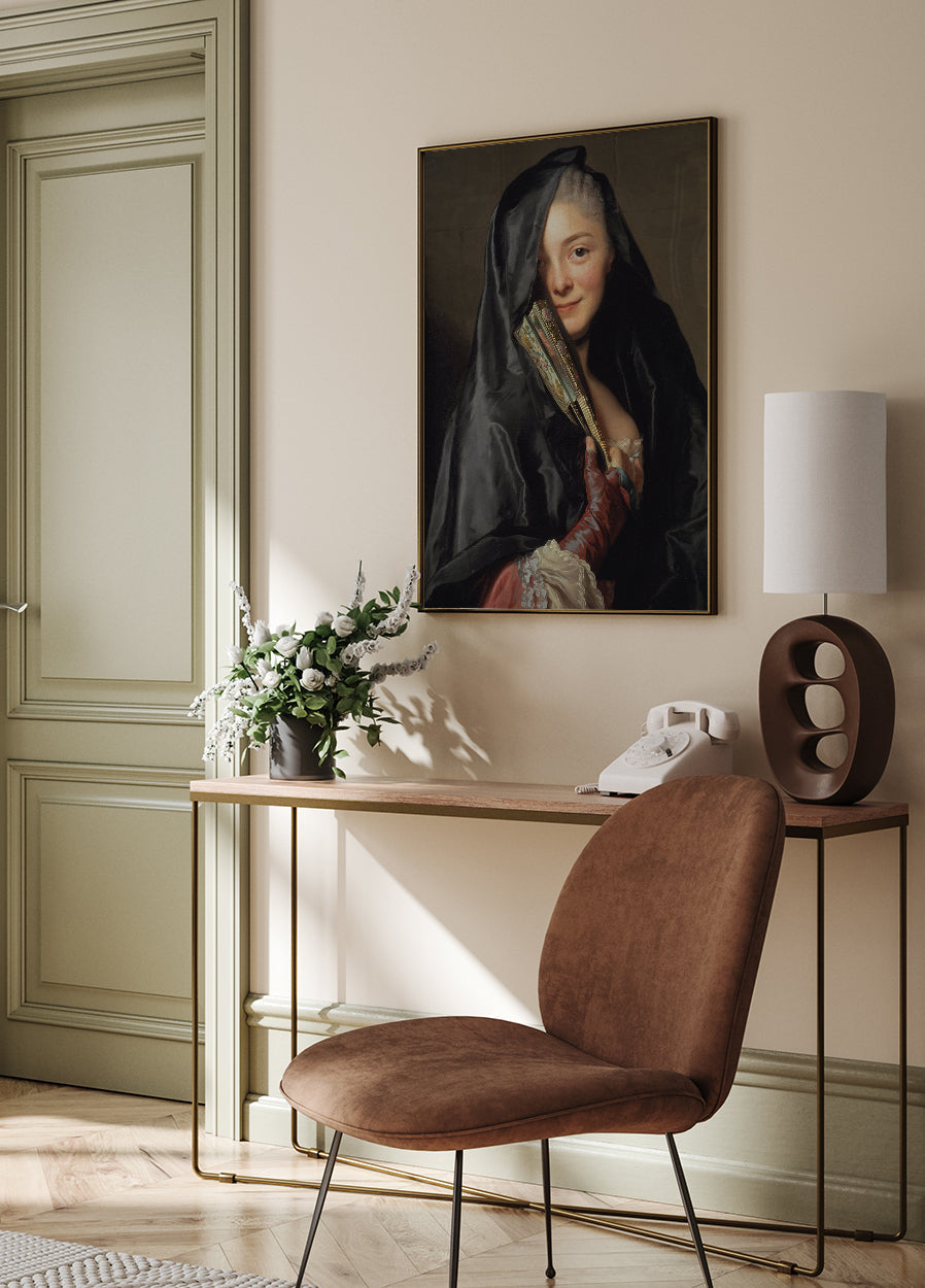 The Lady With The Veil By Alexander Roslin Poster - Posterbox.dk