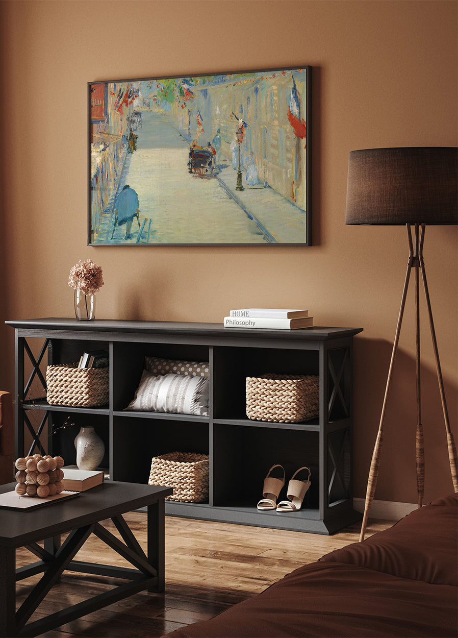 The Rue Mosnier With Flags By Édouard Manet Poster - Posterbox.dk