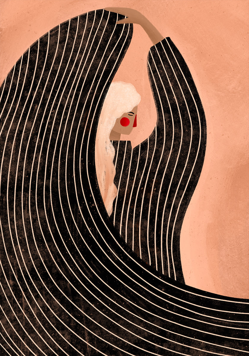 The Woman With the Black Dress Poster