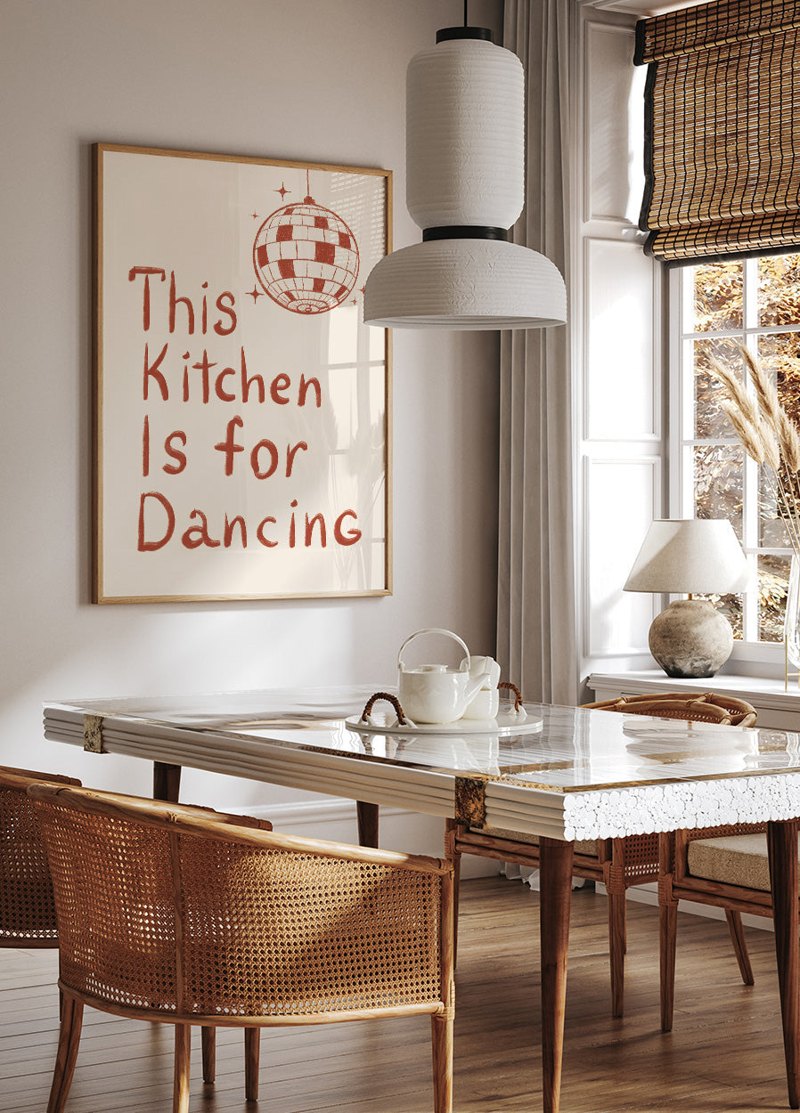 This Kitchen Is For Dancing Poster - Posterbox.dk