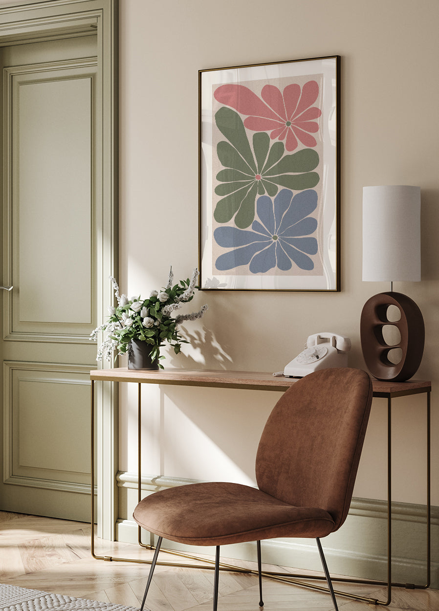 Three Flowers Poster - Posterbox.dk