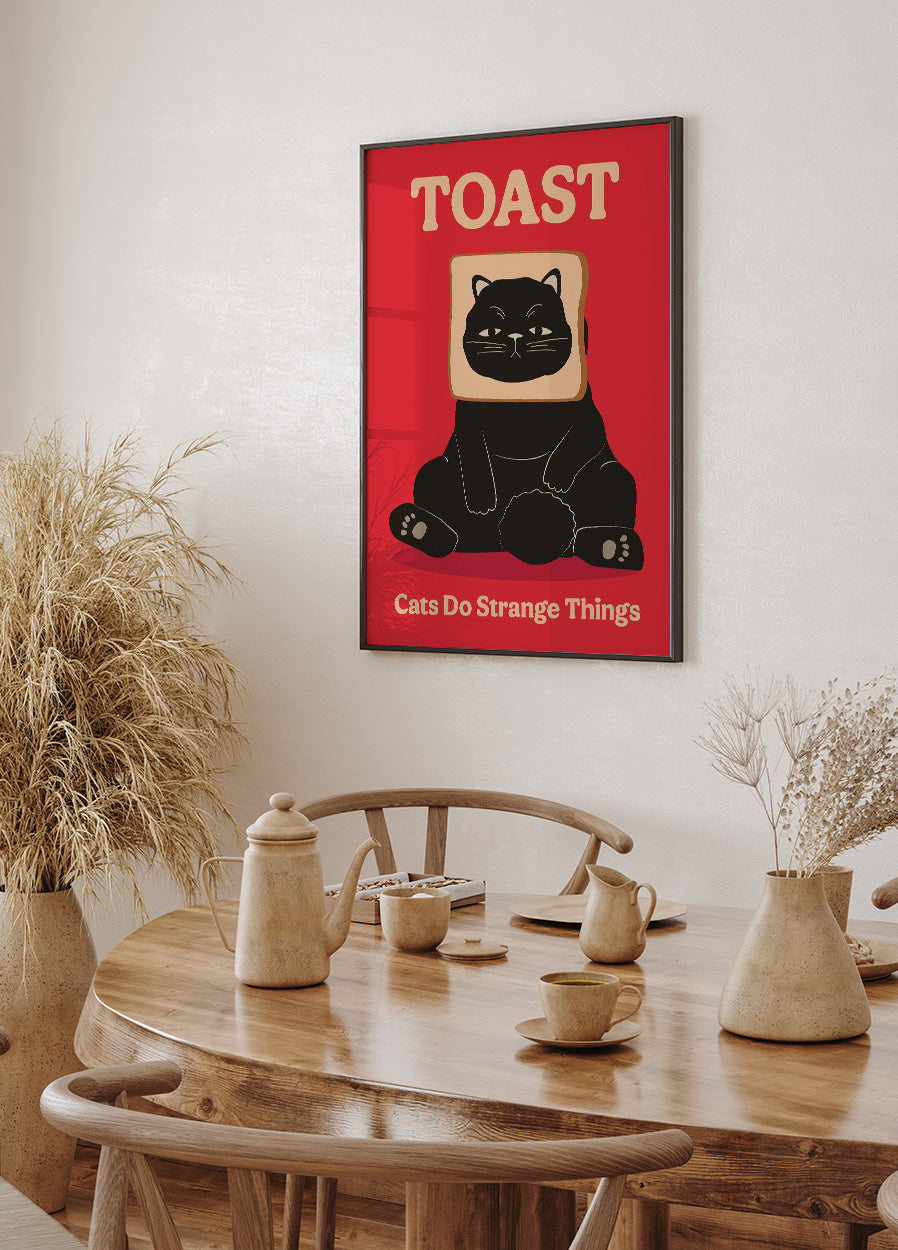 Toast Cat Poster - Posterbox.dk