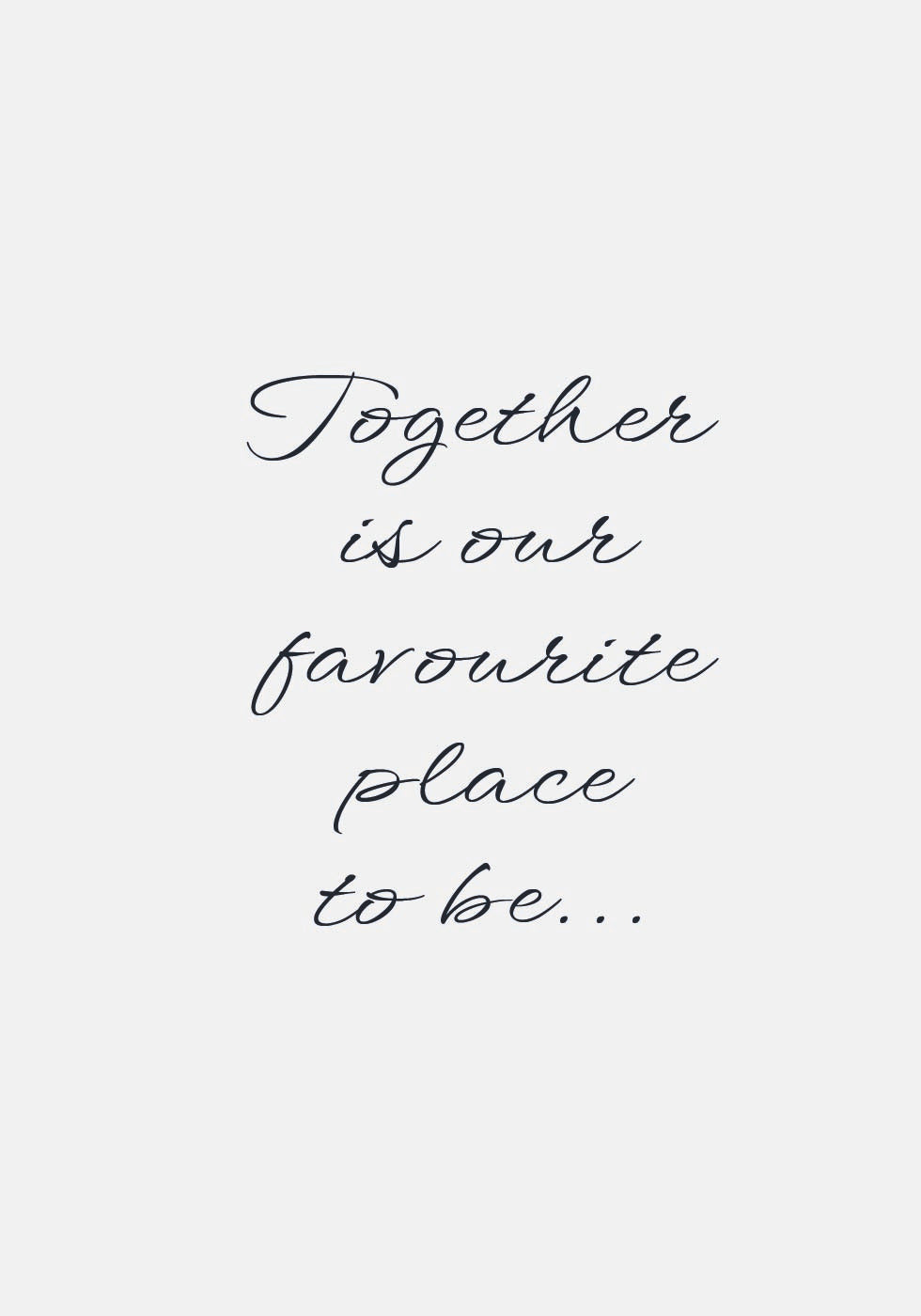 Together Poster - Posterbox.dk