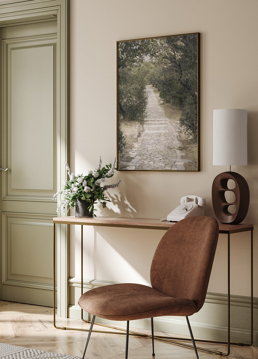 Trail in the Olive Garden Poster - Posterbox.dk