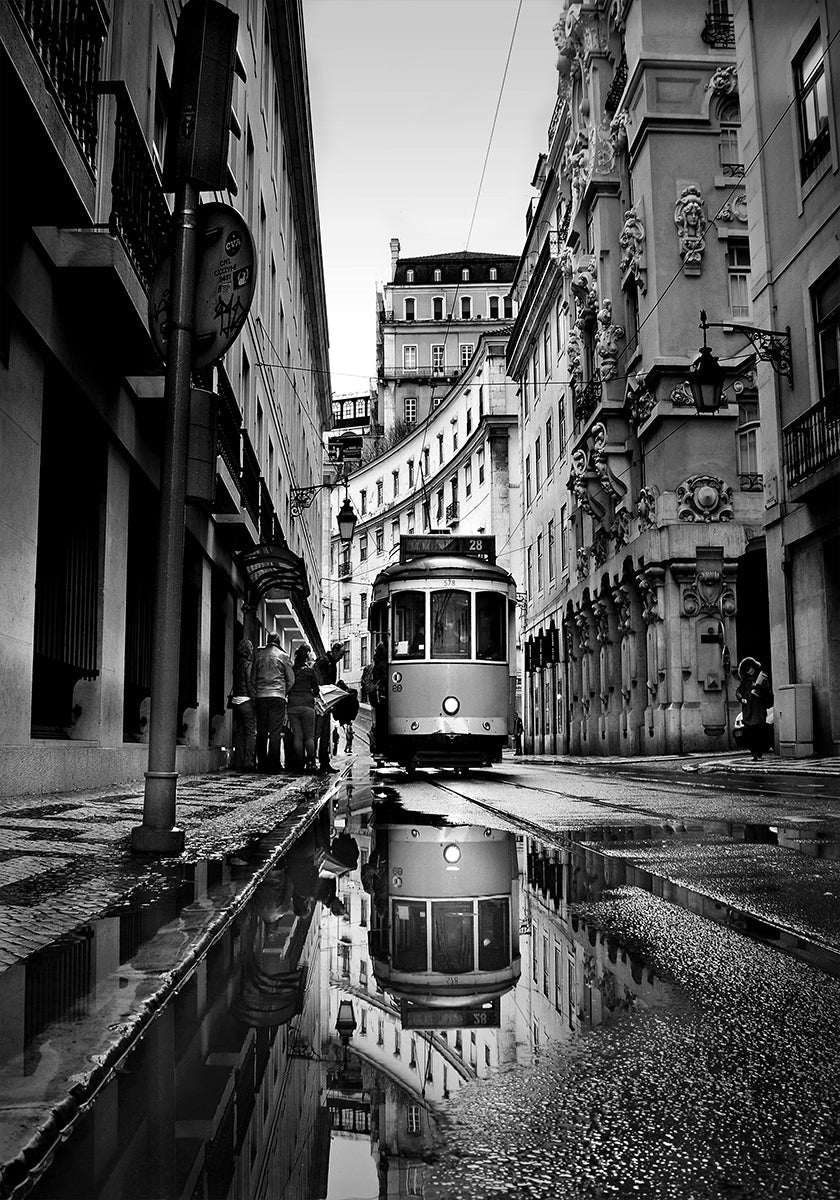 Rainy days in Lisbon Poster