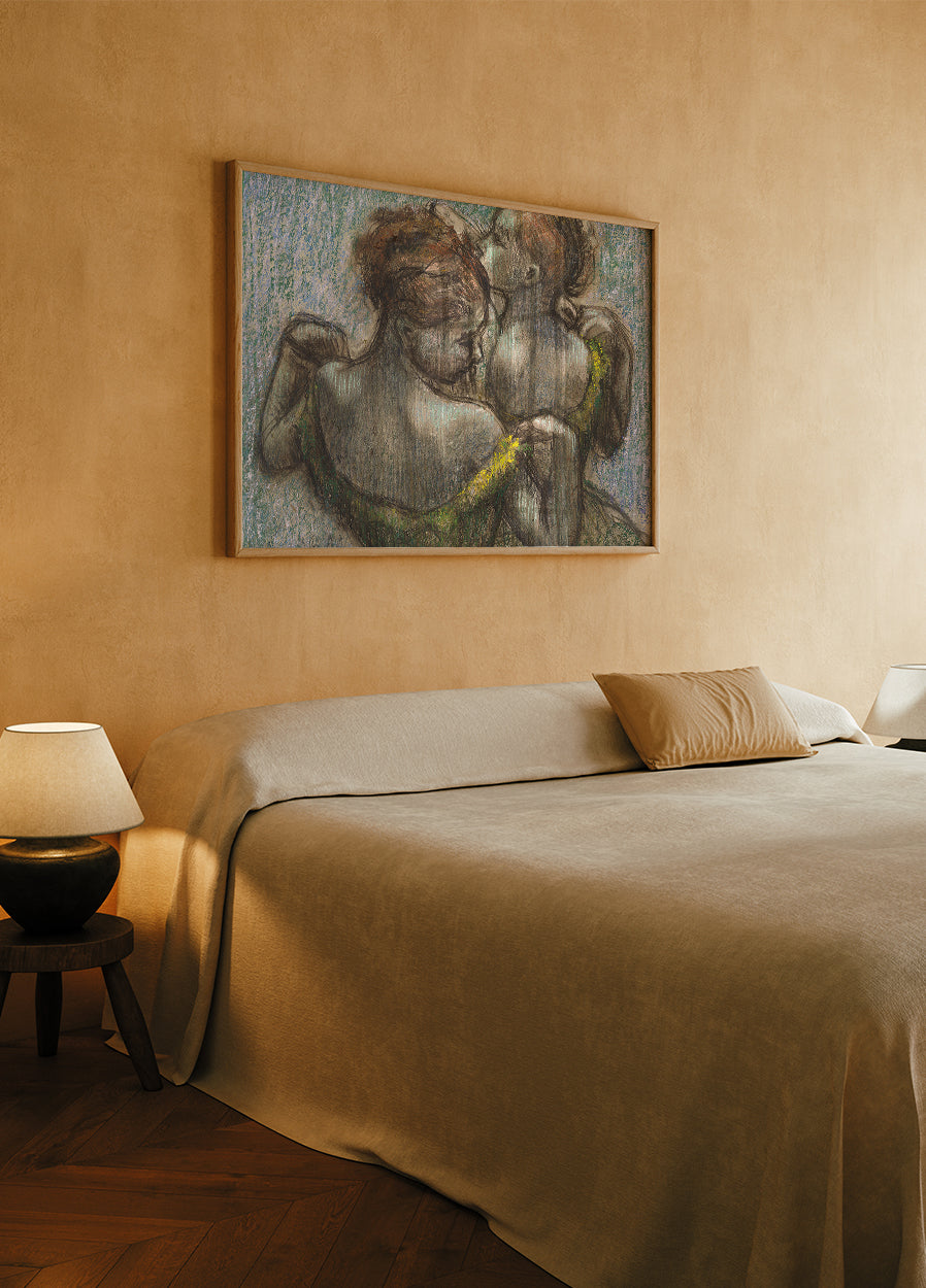 Two Dancers Half-length By Edgar Degas Poster - Posterbox.dk