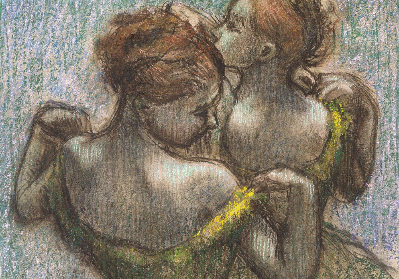 Two Dancers Half-length By Edgar Degas Poster - Posterbox.dk