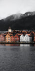 View Of Bryggen, Norway Portrait Poster - Posterbox.dk