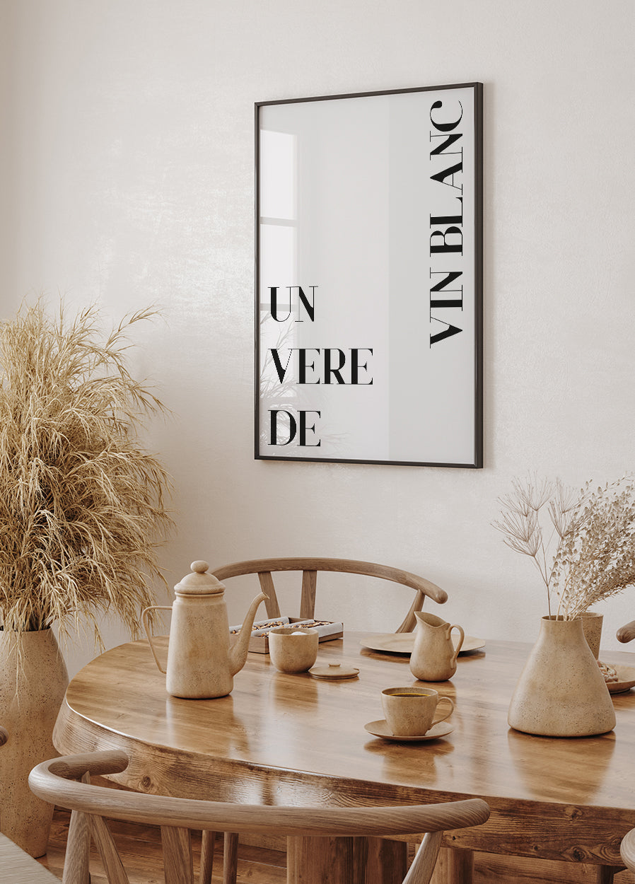 Vin Blanc Poster - Posterbox.dk