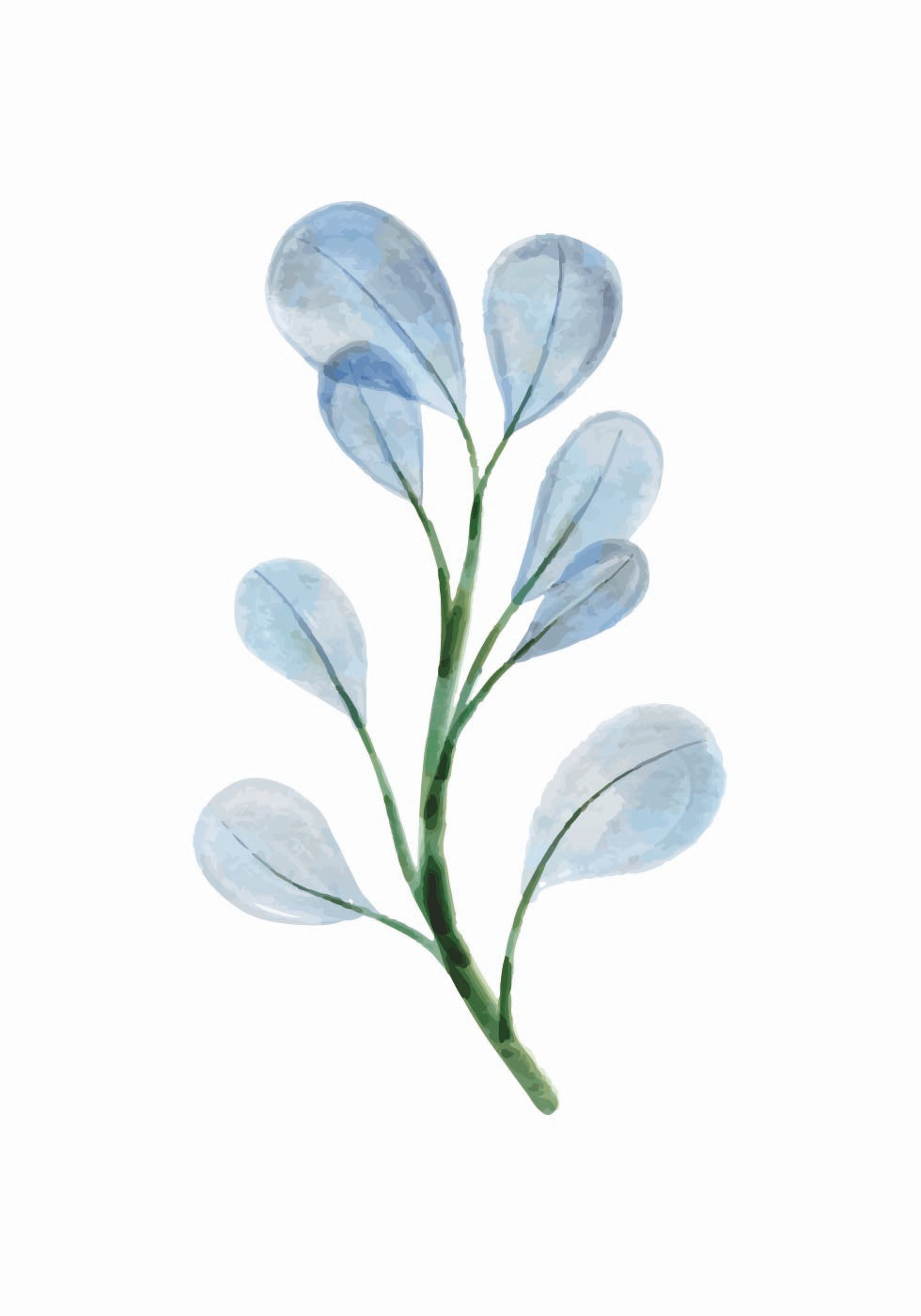 Watercolor Branch Poster - Posterbox.dk