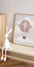 Watercolor Hot Air Balloon Poster - Posterbox.dk