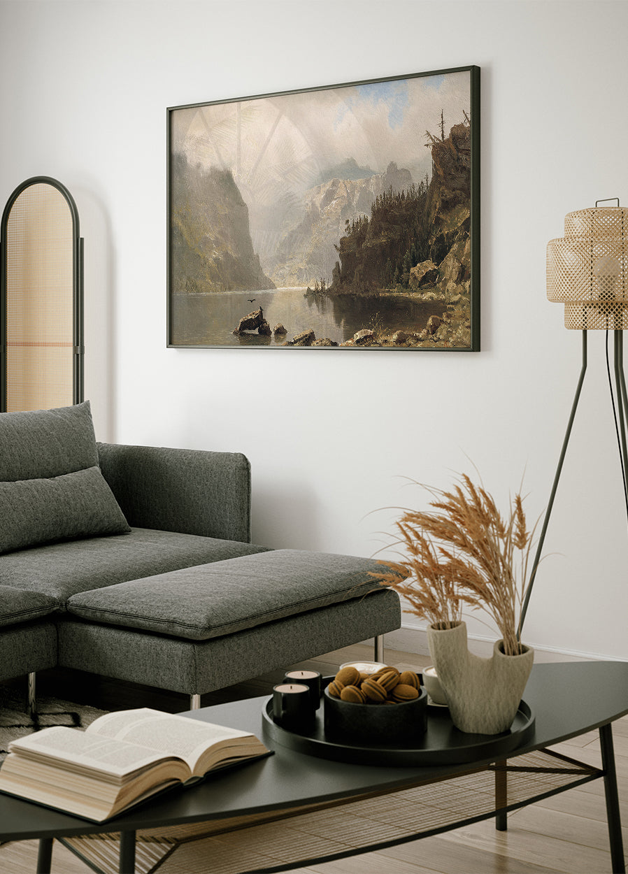 Western Landscape By Albert Bierstadt Poster - Posterbox.dk