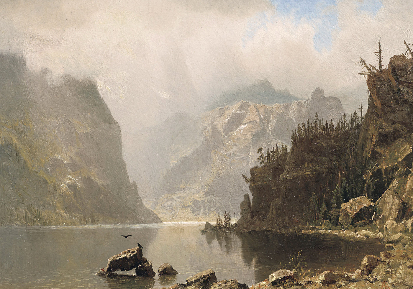 Western Landscape By Albert Bierstadt Poster - Posterbox.dk