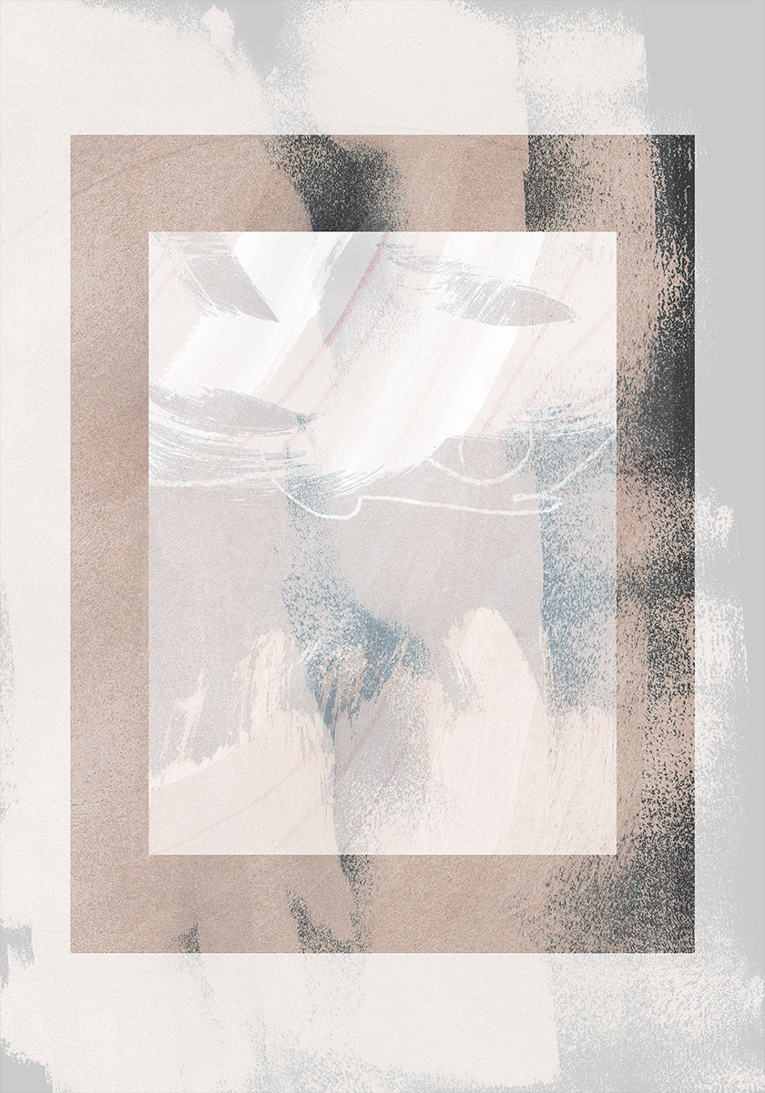 Abstract Brush Strokes 17 Poster