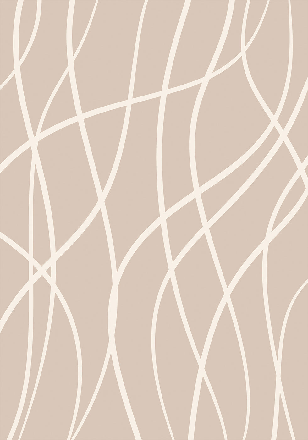 White Line Art Poster - Posterbox.dk