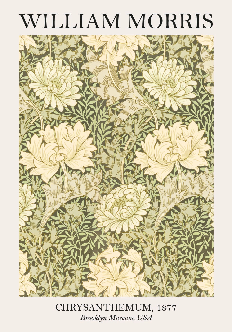 William Morris Chrysanthemum Poster - Posterbox.dk